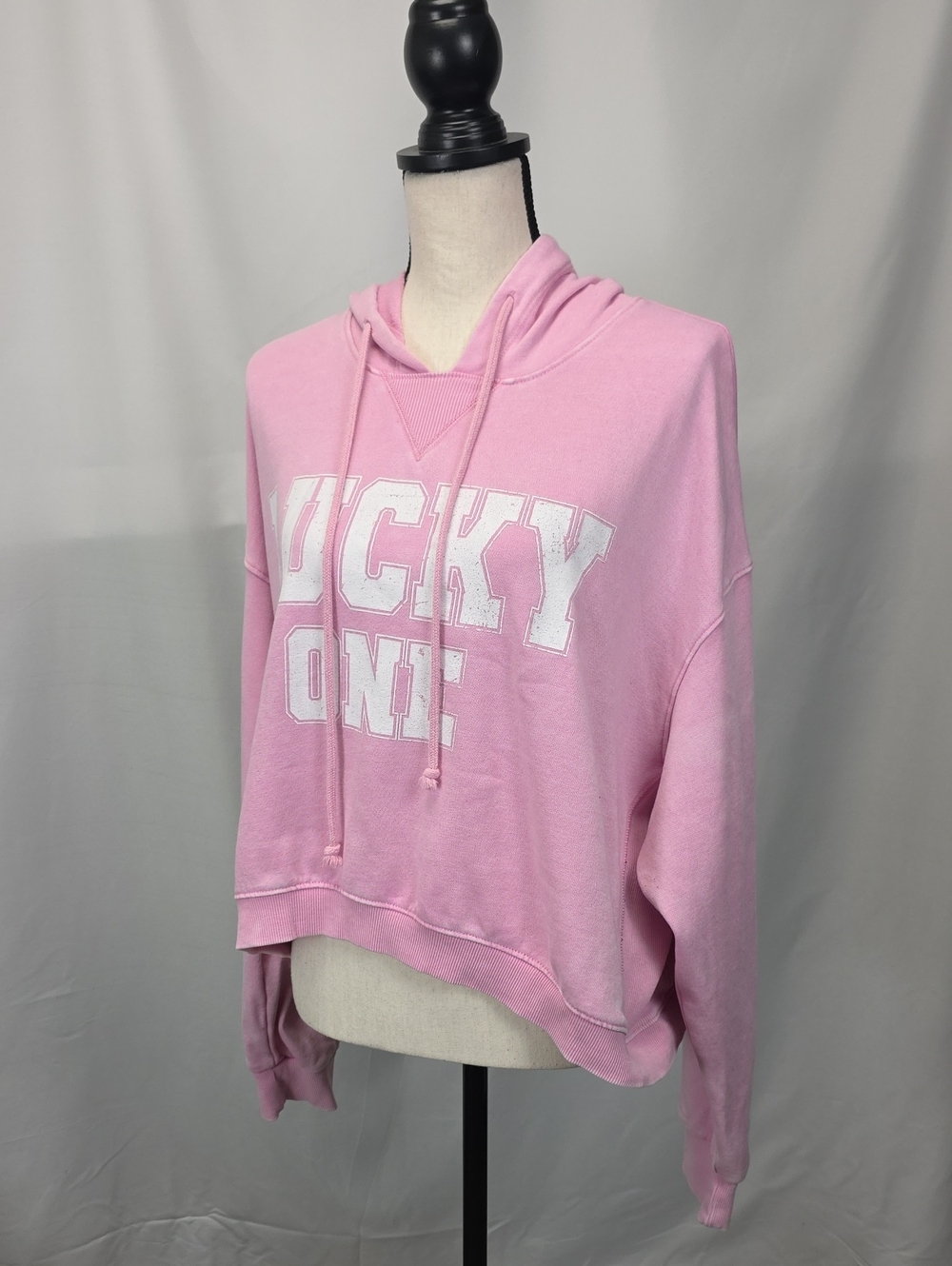 No Boundaries Pink 'Lucky One' Pullover Hoodie Size XXL